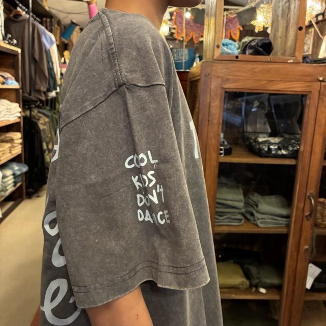 TOPANGA Lady's TOPANGA FIRECOUNTRY Pigment dyed T-shirt Magic is something you make Gray 　ピグメントダイ半袖Tシャツ　マジックイズ　グレー　