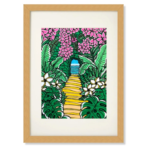 Art Print A4（Bougainvillea）with Frame