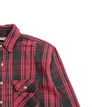VINTAGE 90's CHECK FLANNEL SHIRT -FIVE BROTHER-