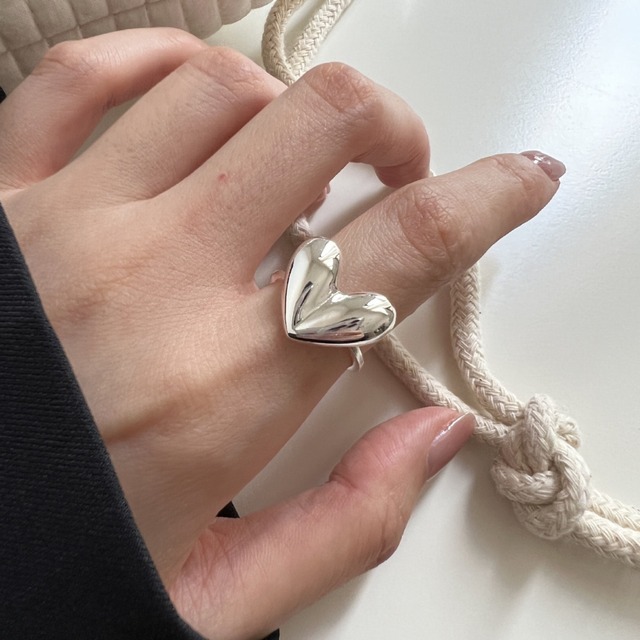 heart motif ring J00098