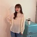 ✞ロリ花柄刺繍レーススリーブシャツブラウス ラウンドネック ロング スウィート フラワーデザイン ✞ゴスロリ SM ミリ 甘ロリ クラロリ 和ロリ エレガント 黒ロリ 姫ロリ 華ロリ BB-BB42832609698