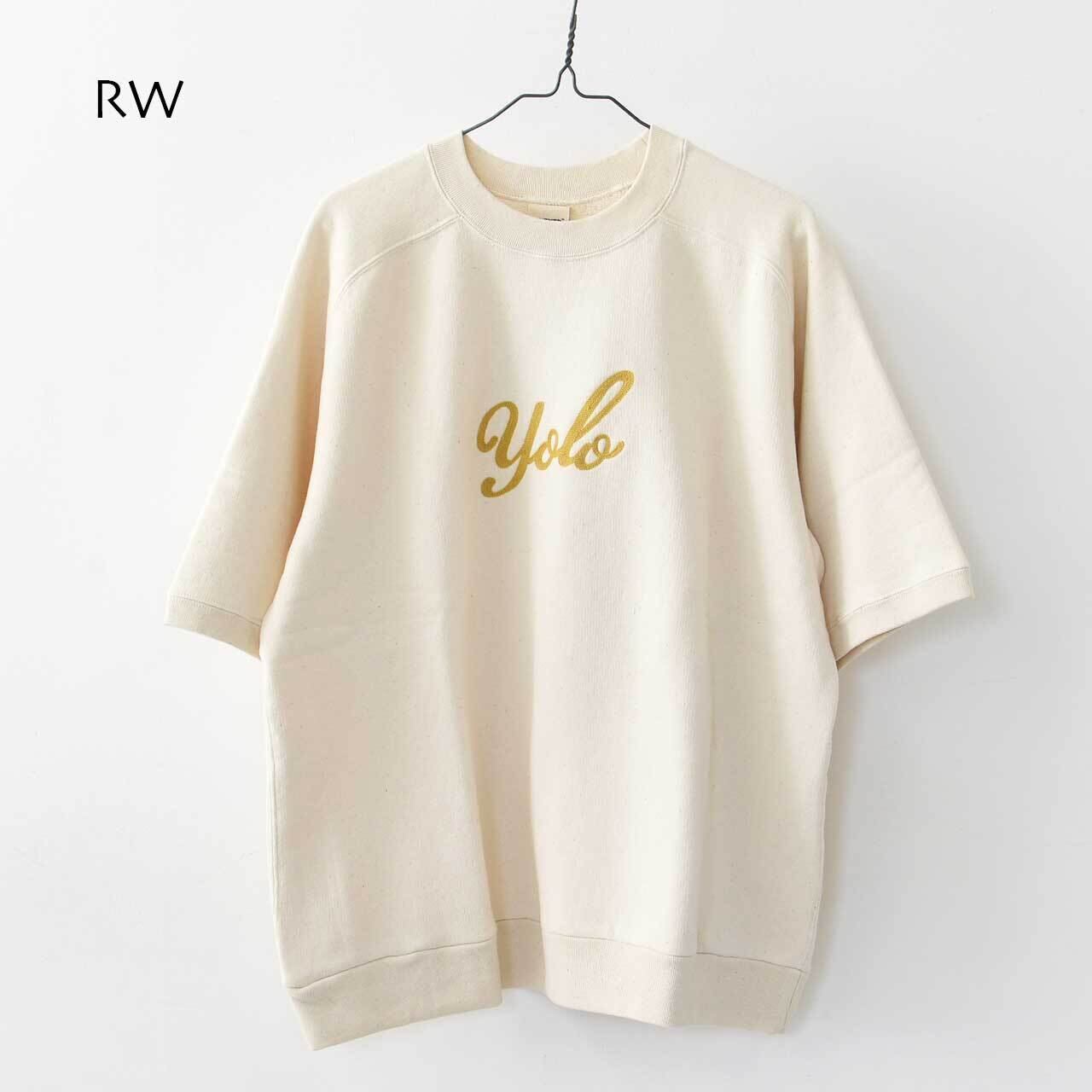 UNDYED [アンダイド] URAKE S/S EMB SWEAT (YOLO) [UNS25SST008B] 裏毛