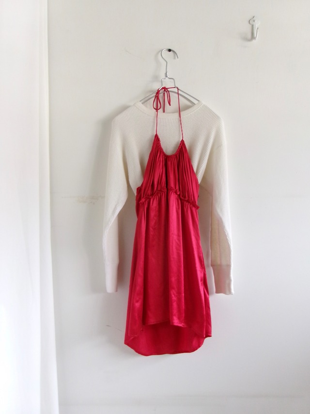 Holder neck silk camisole | ホルダーネックシルクキャミソール