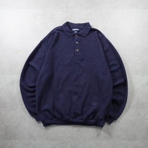 LANDS’END Piqué sweatshirt "made in USA" L 古着