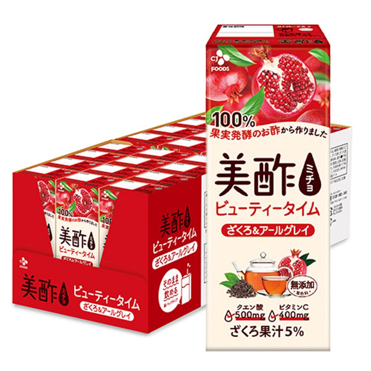 【2セット】美酢 (ミチョ) ザクロ & アールグレイ 24パック