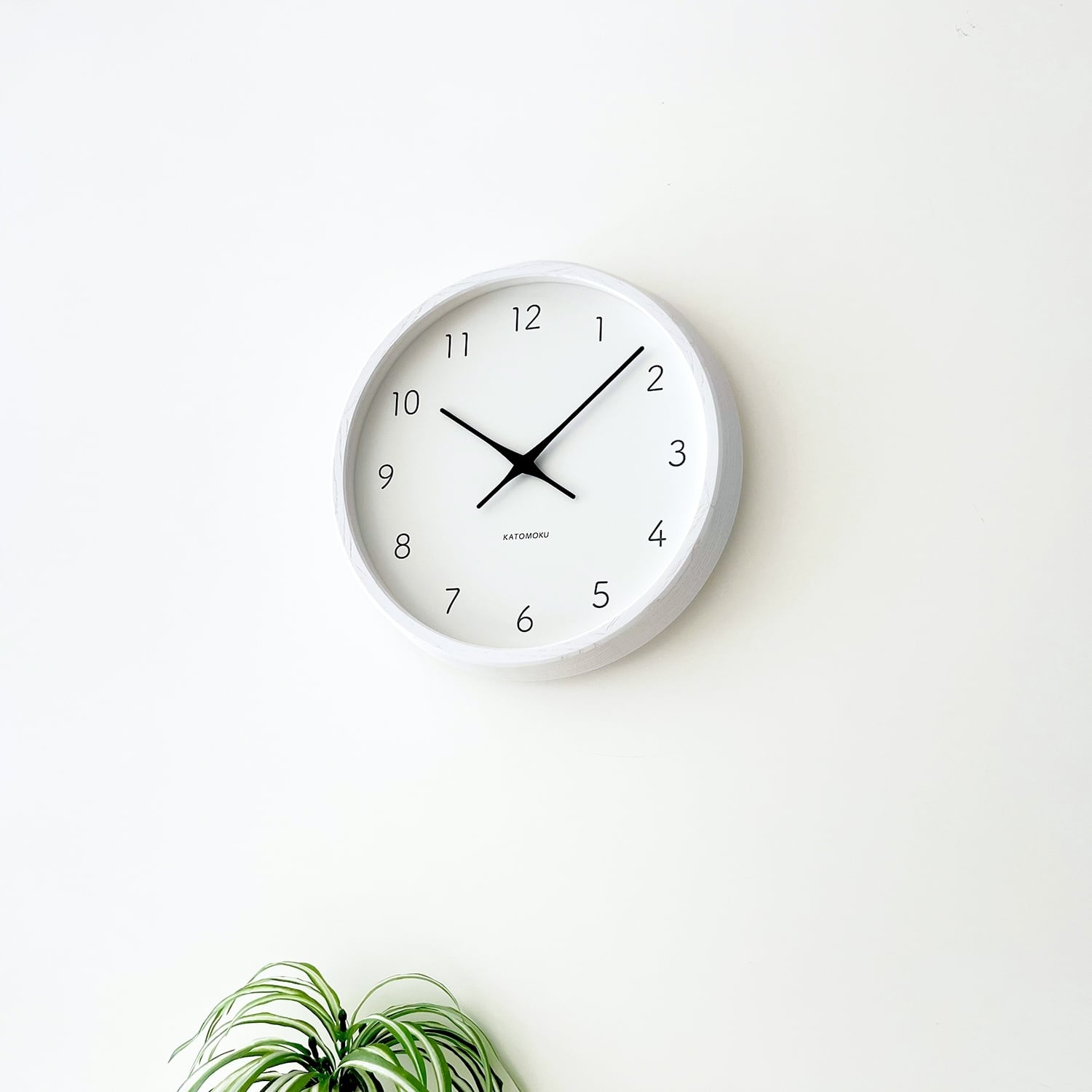 KATOMOKU muku clock 7 ホワイト km-60WH | 加藤木工株式会社 online shop