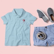 Polo-shirt-one point-フラミンバックパッカー 4118