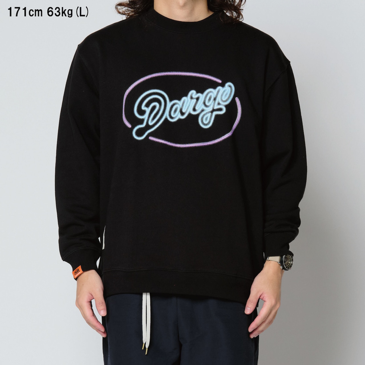 【DARGO】"Neon Sign" 8onz Mid Weight Crew Neck Sweat Shirt(2color)