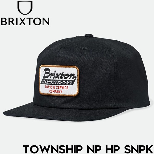 スナップバックキャップ 帽子 BRIXTON ブリクストン TOWNSHIP NP HP SNPK 11685 BLACK 日本代理店正規品