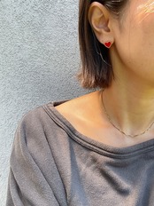 slide chain square necklace