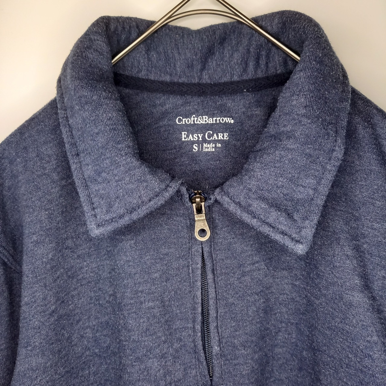 Croft&Barrow　ハーフジップ　スウェット　トレーナー　無地　S