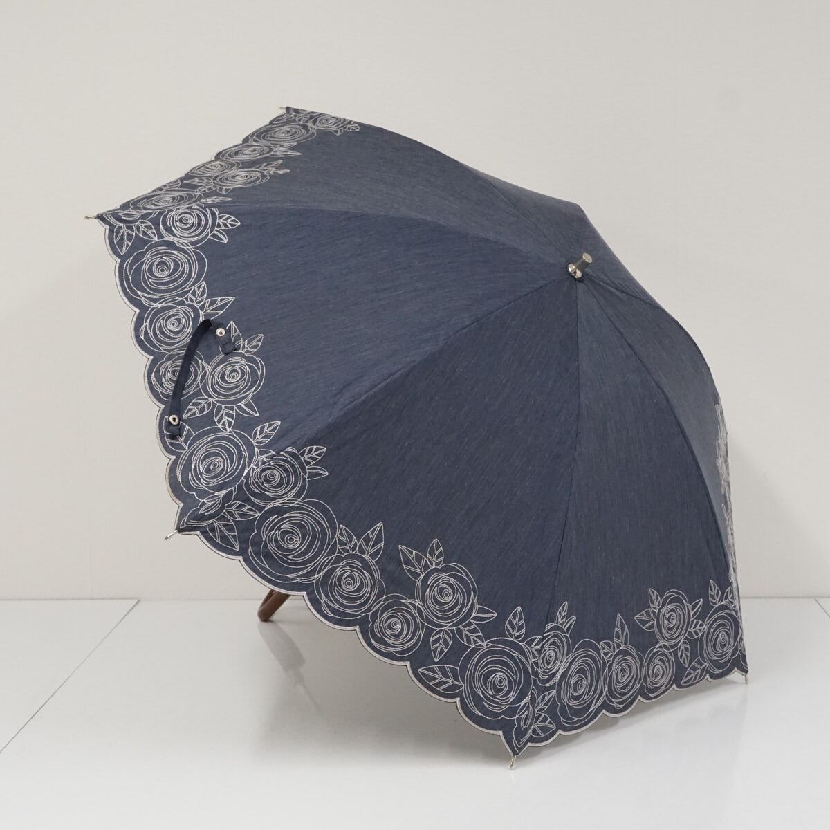 新品 ニナリッチ NINA RICCI★東レサマーシールド 晴雨兼用傘一級遮光 晴雨兼用日傘 NINA RICCI ニナリッチ USED美品 サマーシールドLII 刺繍