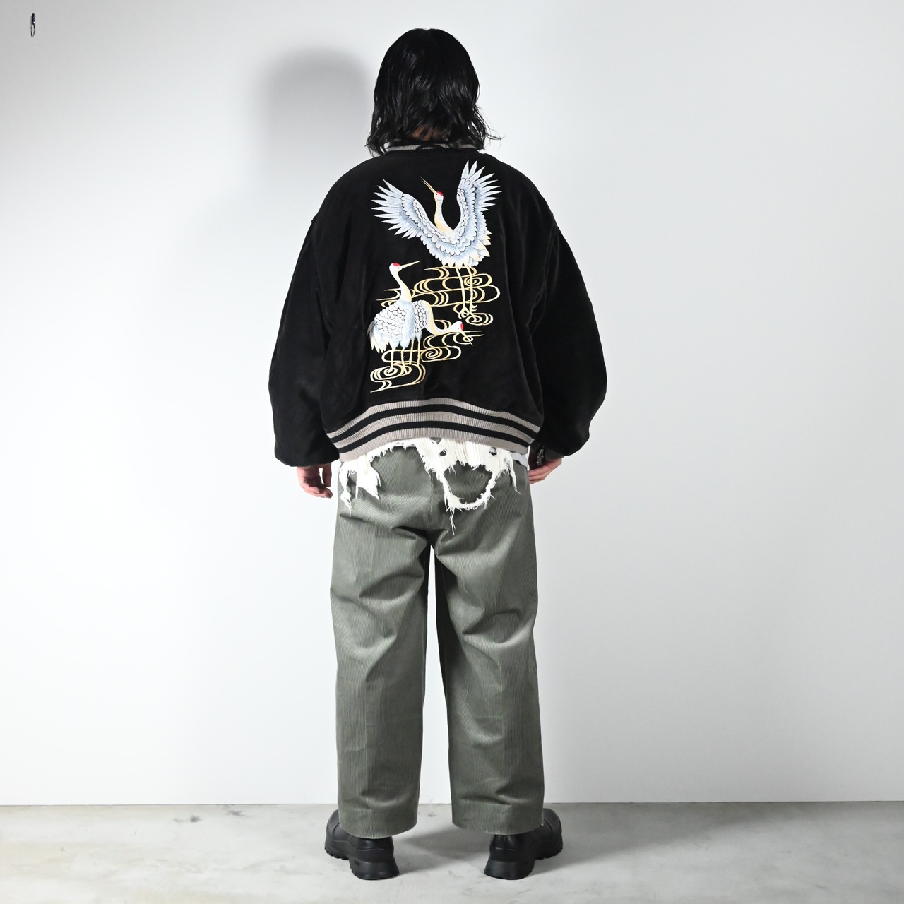LEH26AW新作Embroidery SKA Reversible Blousonコーディネート2