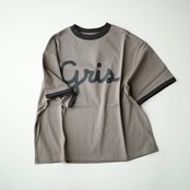 〈 GRIS 24SS 〉 Ringer Tee "Tシャツ" / Charcoal / size L&XL