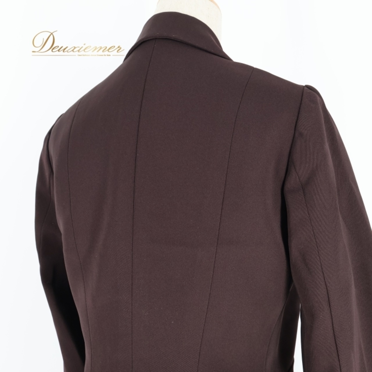 フラメンコ 衣装 ツーピース セットアップ ジャケット ファルダ スカート ペチコート 無地 茶色 atelier prima アトリエプリマ 綺麗 シンプル ダンス パーティ 発表会 フォーマル ブラウン系 クラシック スタイル エレガント レトロ 大人 ダンス衣装 上品 3点セット フォーマルウェア ショートジャケット スカートセット