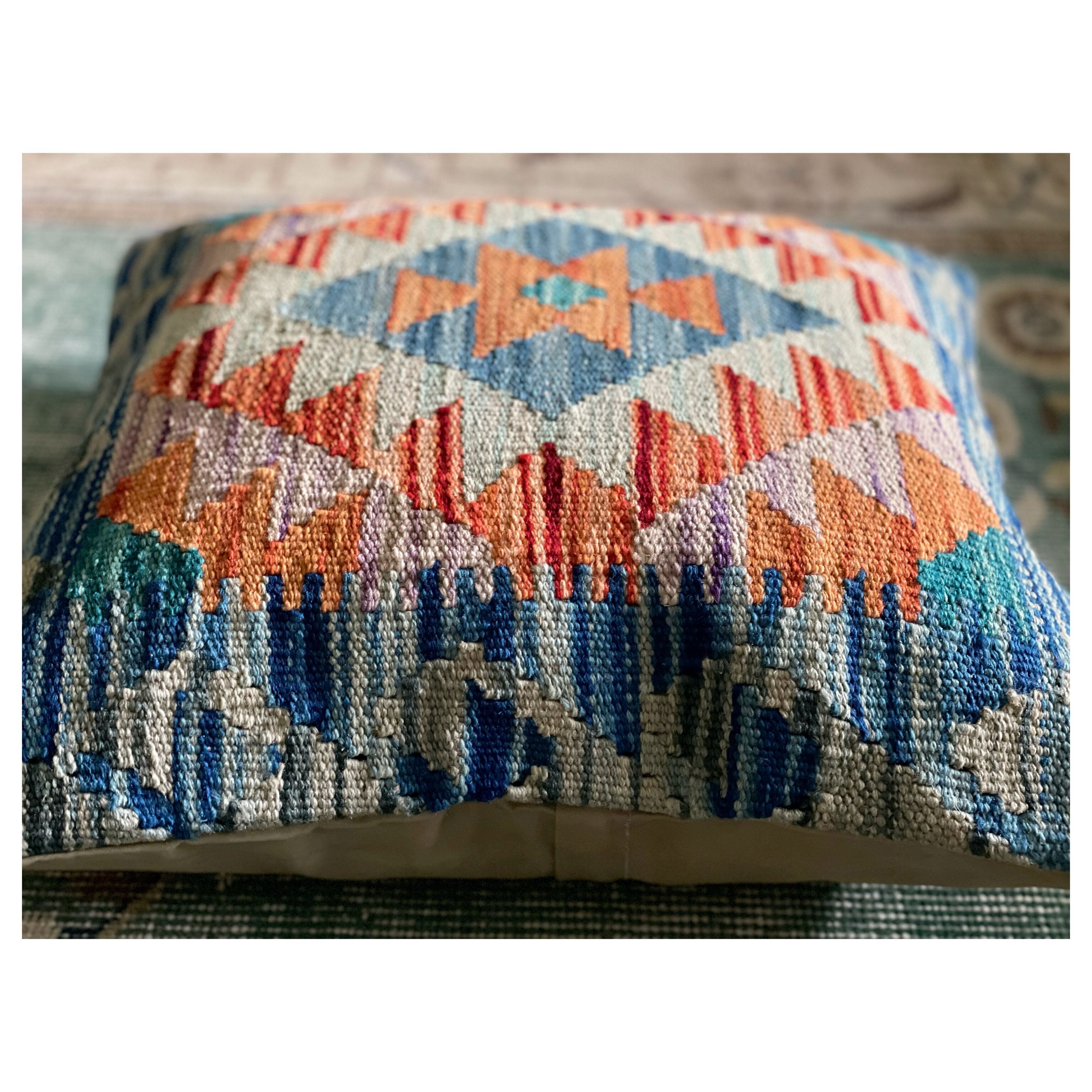 KP0013 44×45cm Old kilim pillow cover クッションカバー ピローケース ピローカバー キリムクッション キリム  キリムピロー pillow cover cushion cover