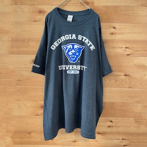 【GILDAN】カレッジ ジョージア州立大学 GEORGIA STATE UNIVERSITY Tシャツ アーチロゴ 2XL ビッグサイズ US古着