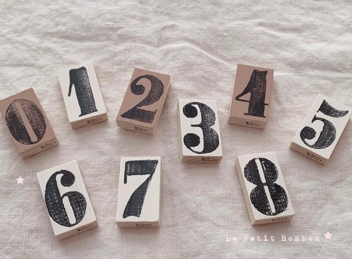 no.3）antique numbers♡stamp（アンティーク数字スタンプ） | Le