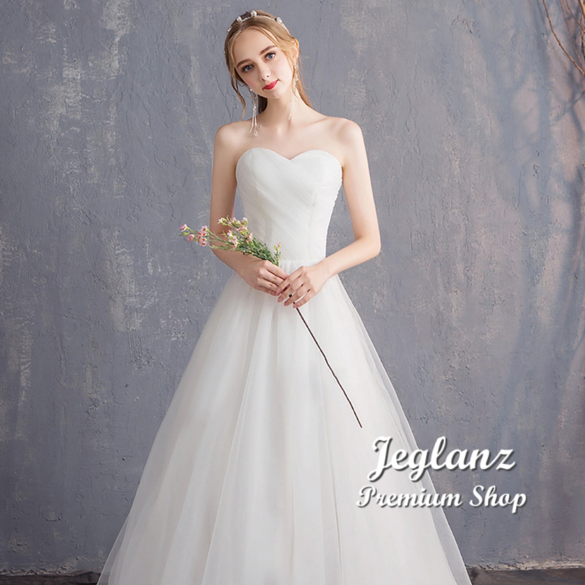 ウェディング ドレス オフショル ベアトップ ミニマル シンプル