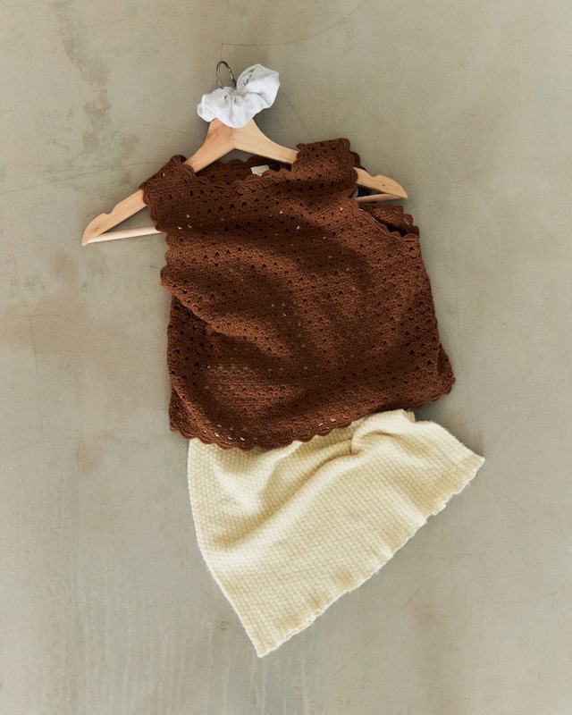 summer crochet knit (brown)