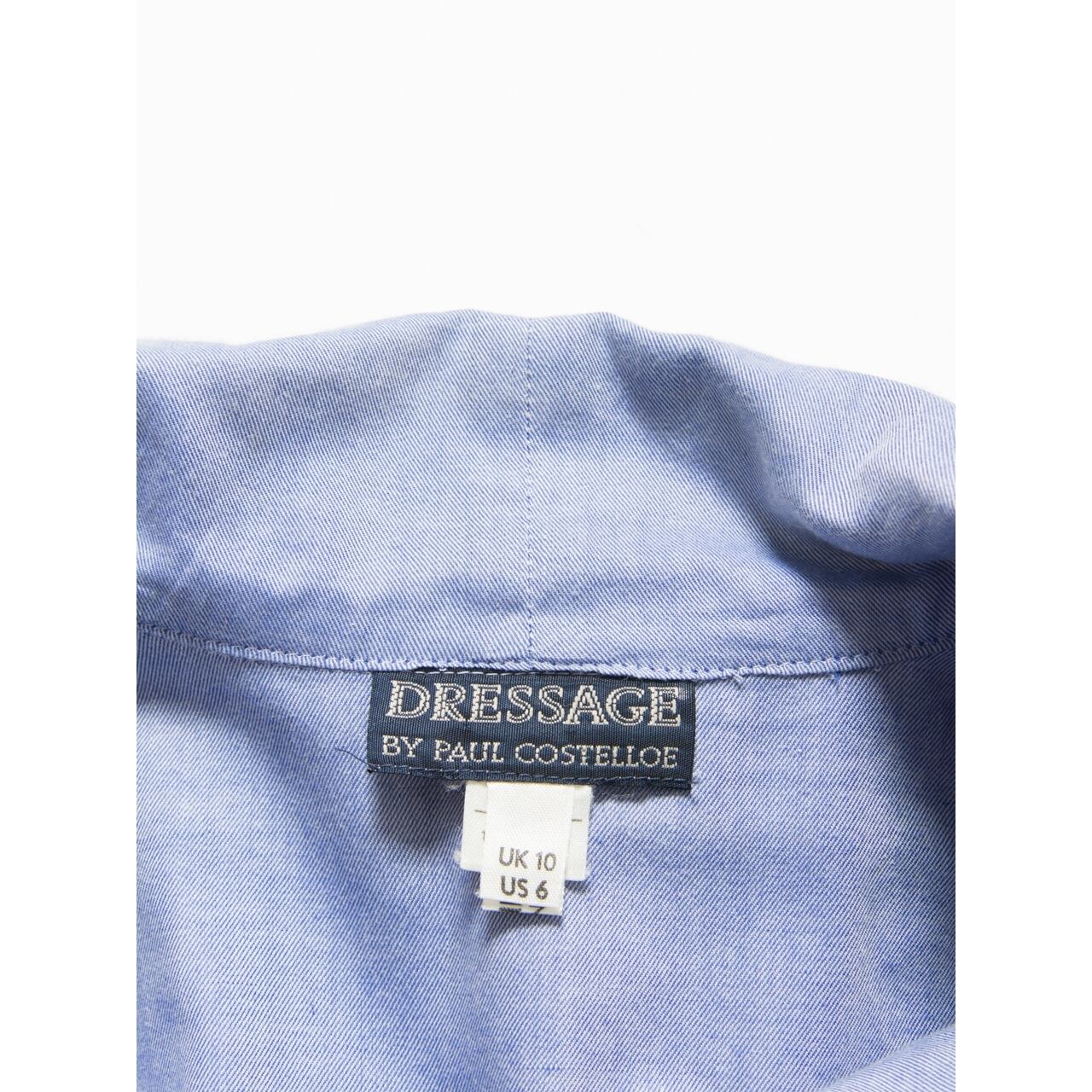 【Made in United Kingdom】Tie collar pullover blouse（英国製 タイカラープルオーバーブラウス シャツ）4d