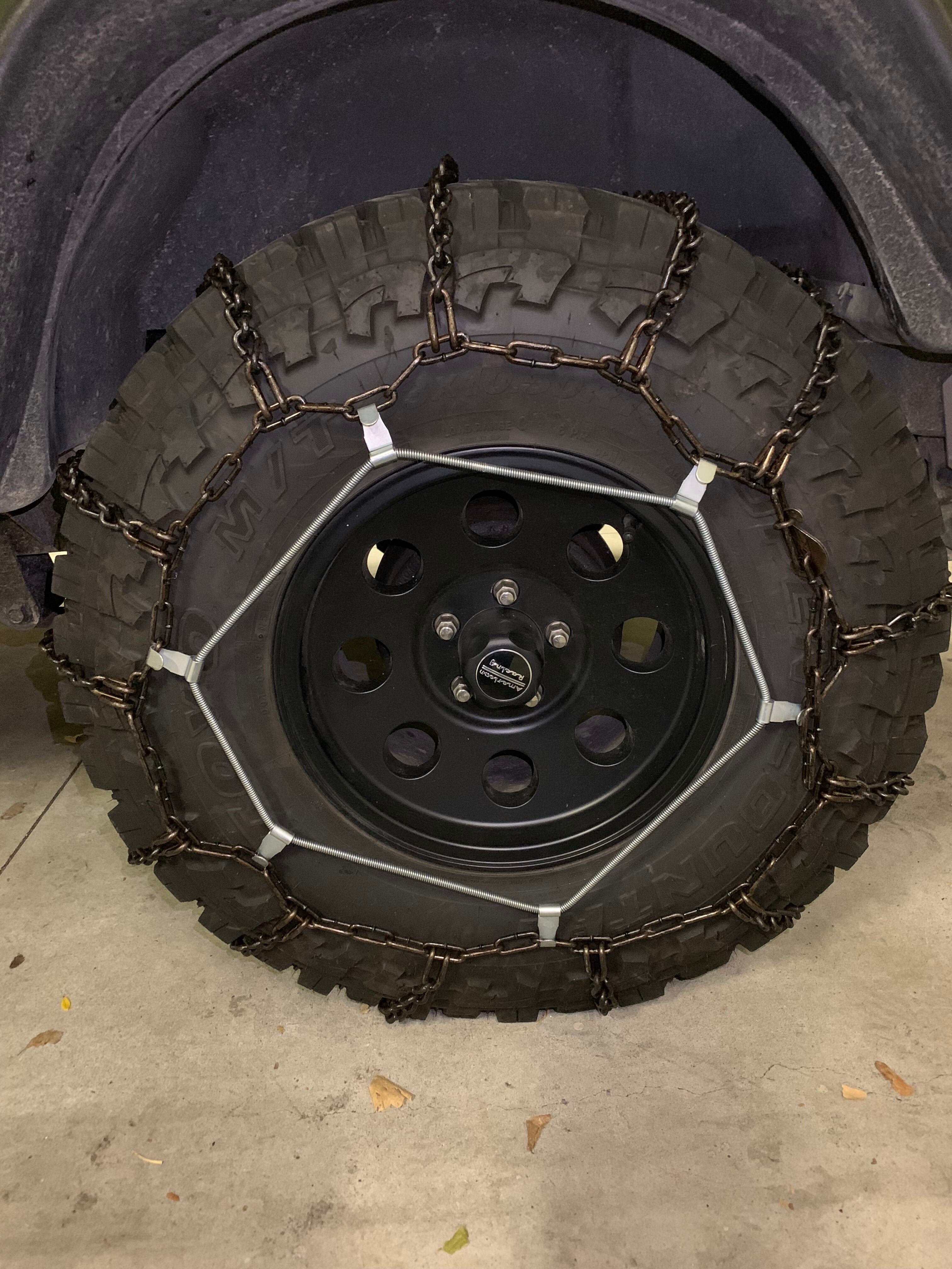 BC41JK】33×10.5R15 金属ラダーチェーン ゴムバンド付き ＜送料込み ...