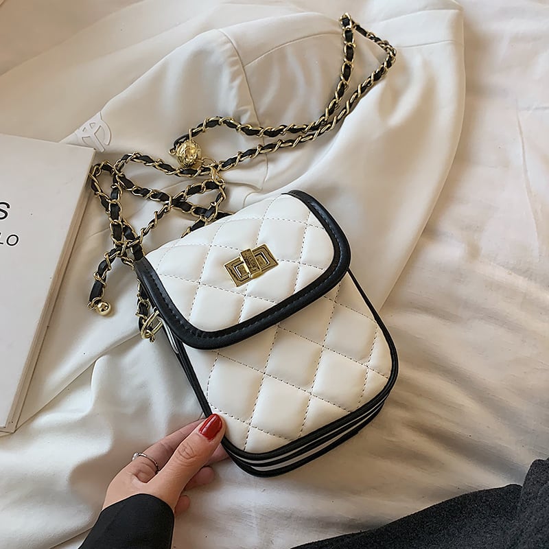 サマーチェーン レッド 夏物 スクウェア メッセンジャーバッグ Tiancai_Wing_Bag34343327330