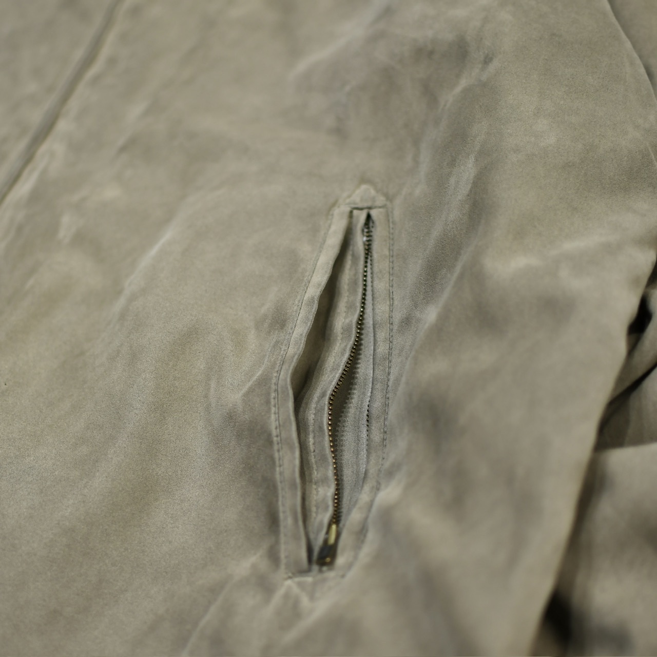 Gary Player fake suede blouson greige