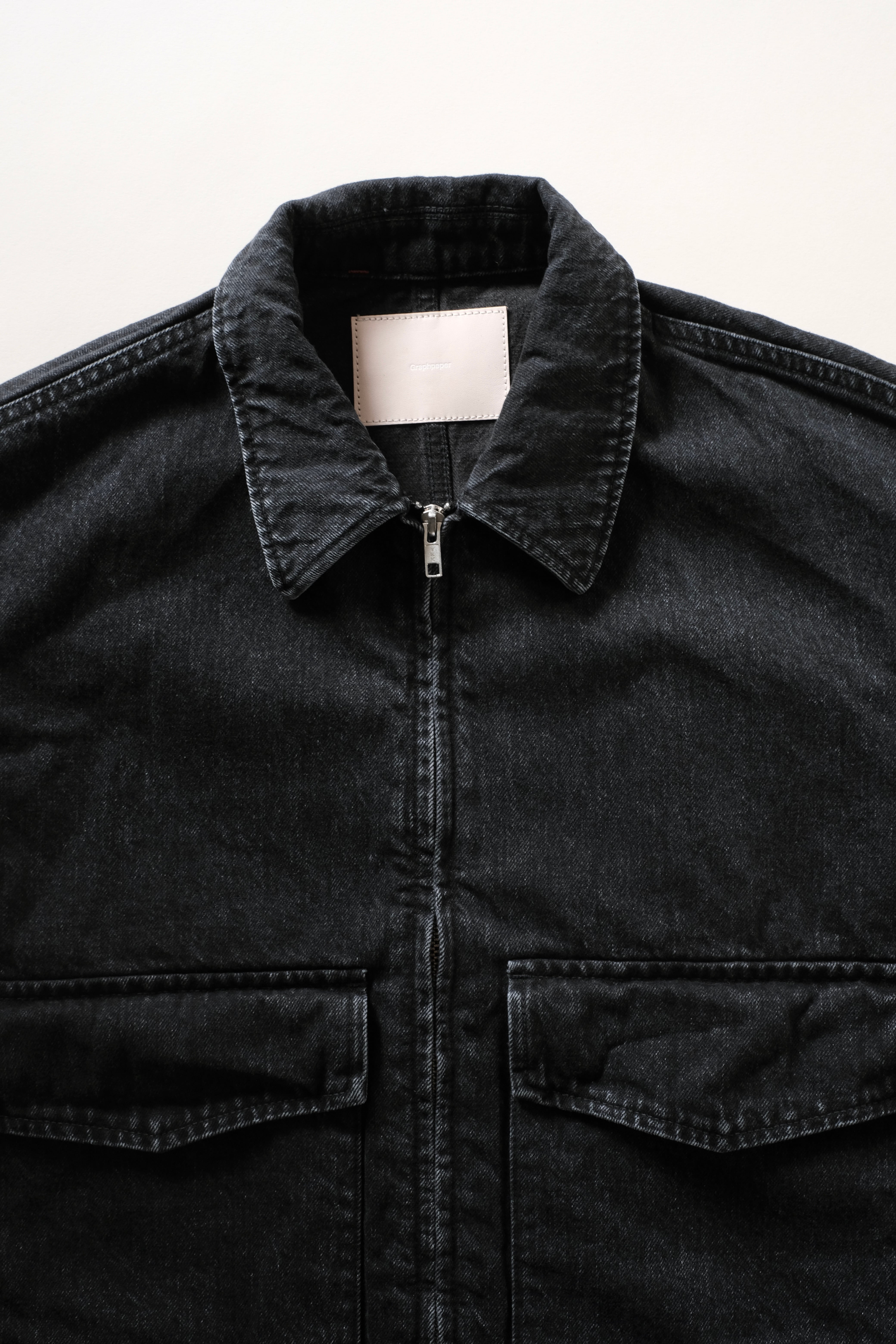 Graphpaper / Selvage Denim Zip Jacket -DARK FADE- | LIVING