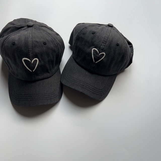【即納】black heart cap // kosa's select
