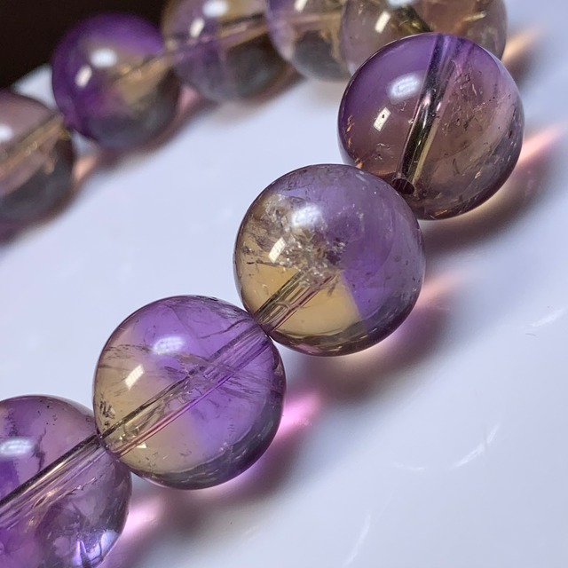 ボリビア産・バイカラーアメトリン ブレスレット