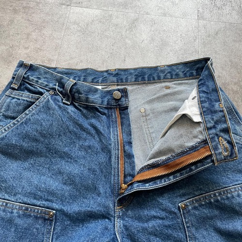 メキシコ製 デニム ダブルニー Carhartt B73-DST 33×34 詳細写真8