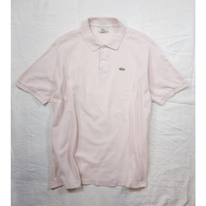 【1980s】"French LACOSTE", Off white Polo Shirt, Size 7