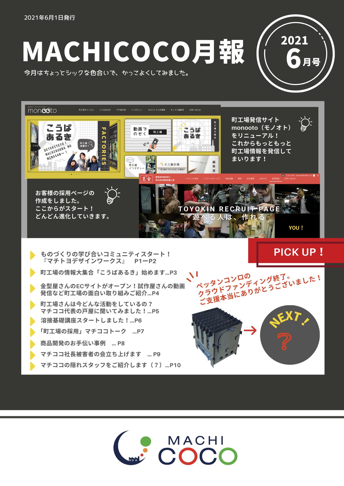 Machicoco月報 6月号 Machicoco Store Mini