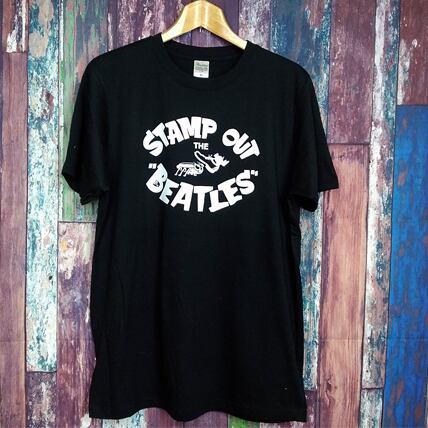 スタンプアウトザビートルズ 半袖黒色 Tシャツ 選べる6サイズ S