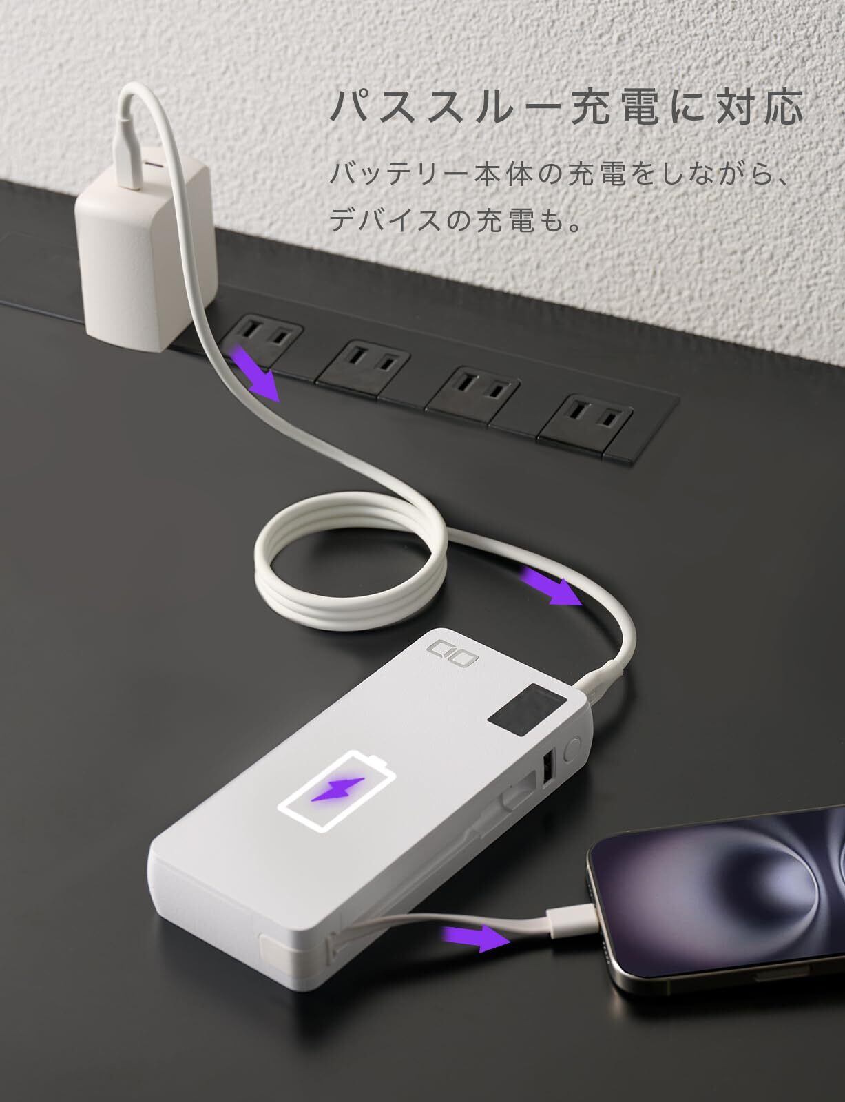 CIO モバイルバッテリー 100W 20000mAh SMARTCOBY Pro CABLE 100W 20K
