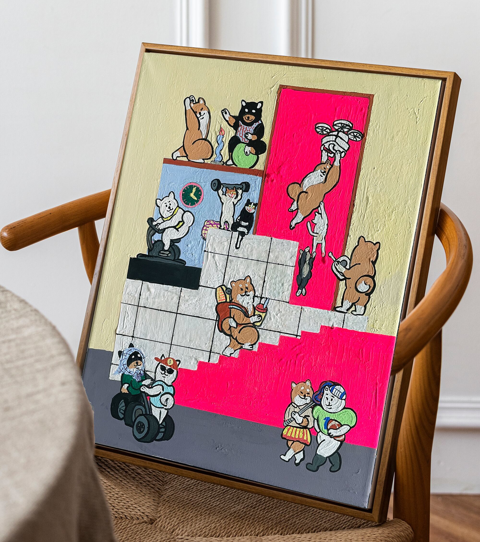 ルイス　ウォルター　シュミット　柴犬のジローマル　柴犬　版画　額　絵　300限定 限定版柴犬図書カードが今年もやってくる！ | 日本図書普及株式会社の