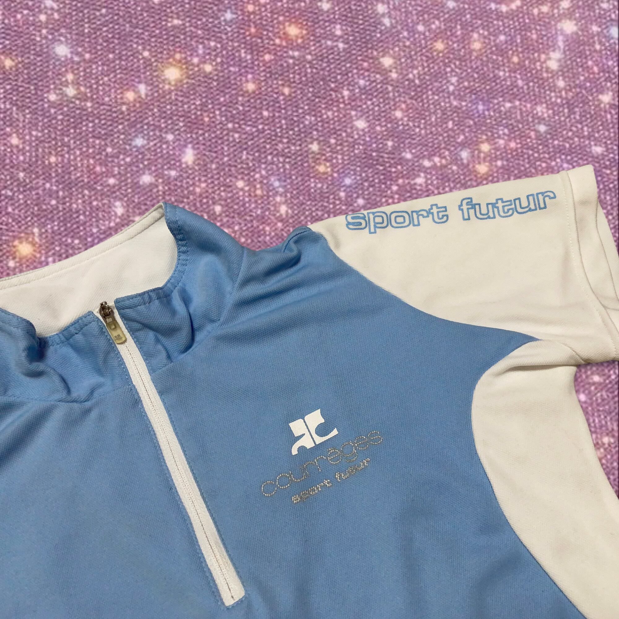 y2k early 2000's 古着 courreges sport futur クレージュ バイカラー