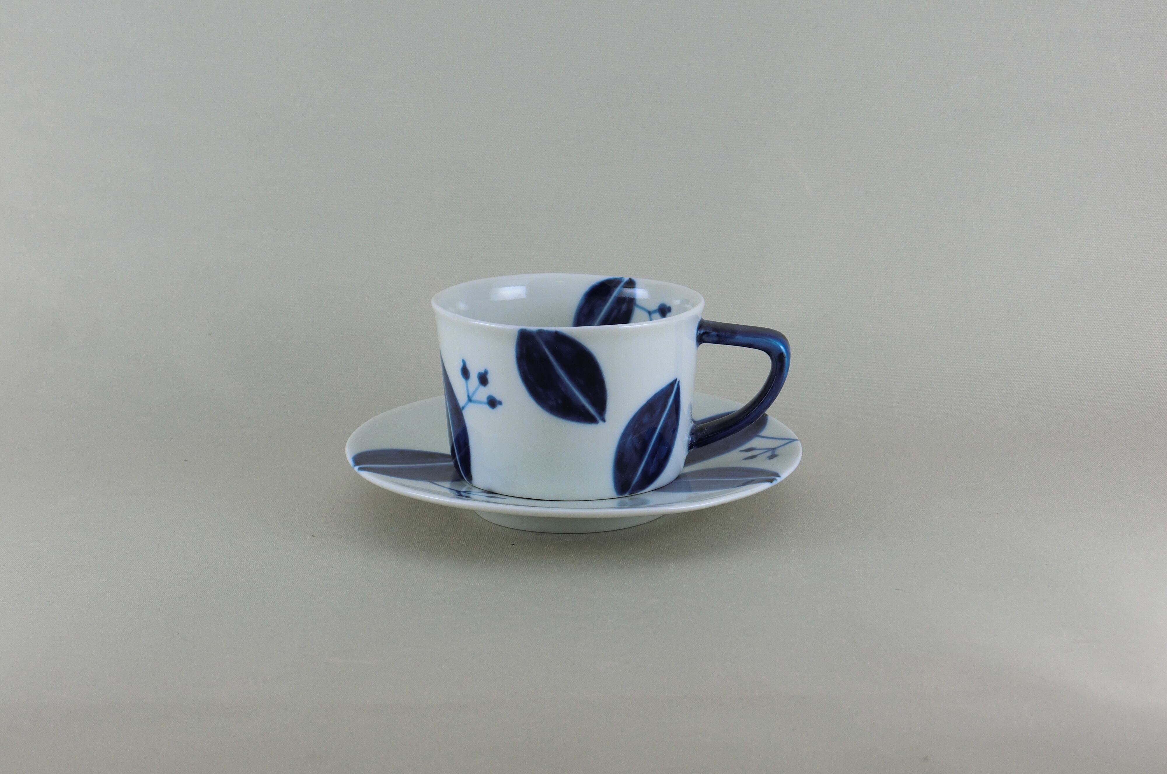 リーフシリーズ　デミスープ碗（藍）カップのみ