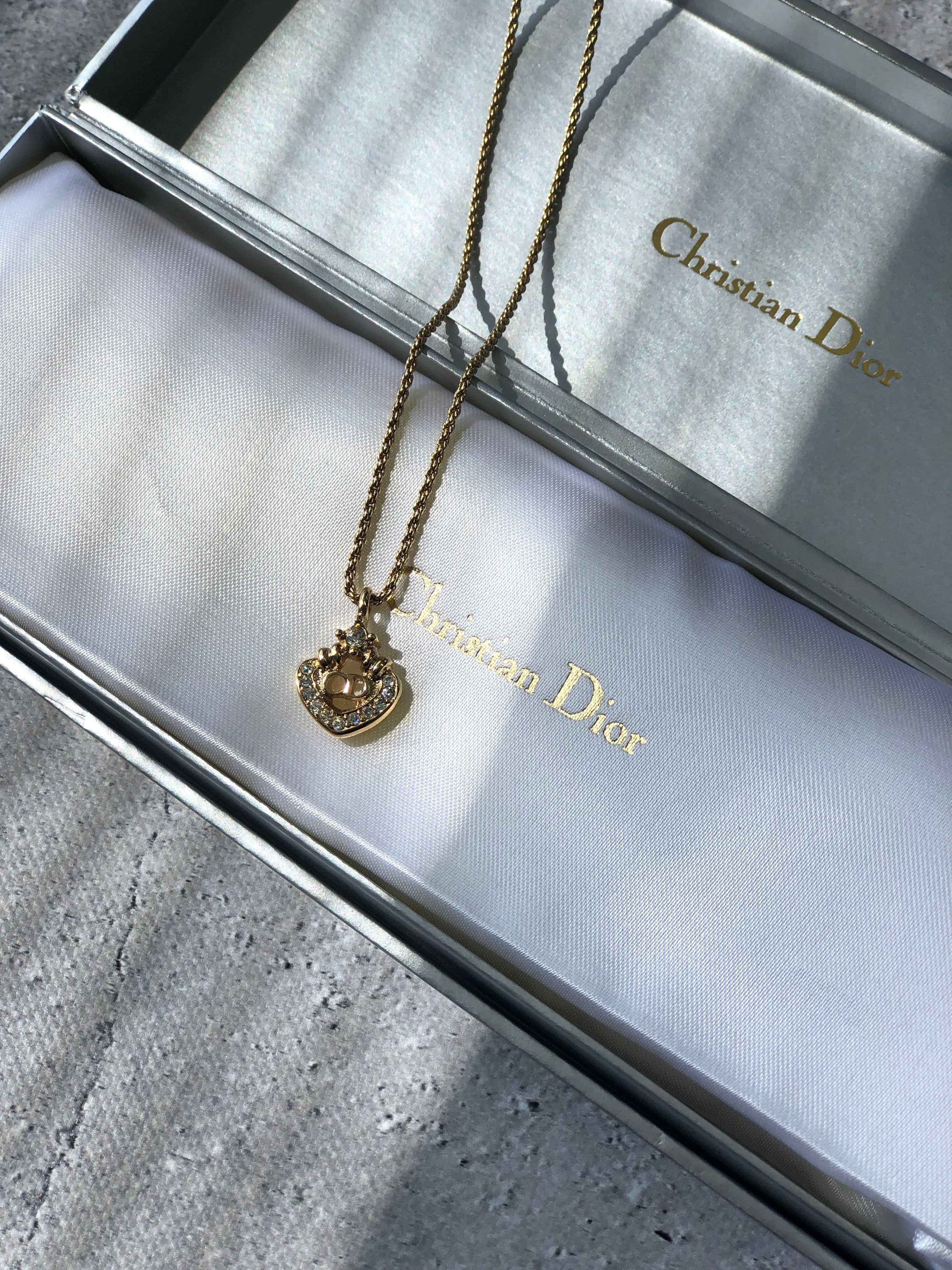Christian Dior クリスチャン ディオール ネックレス ゴールド CDロゴ