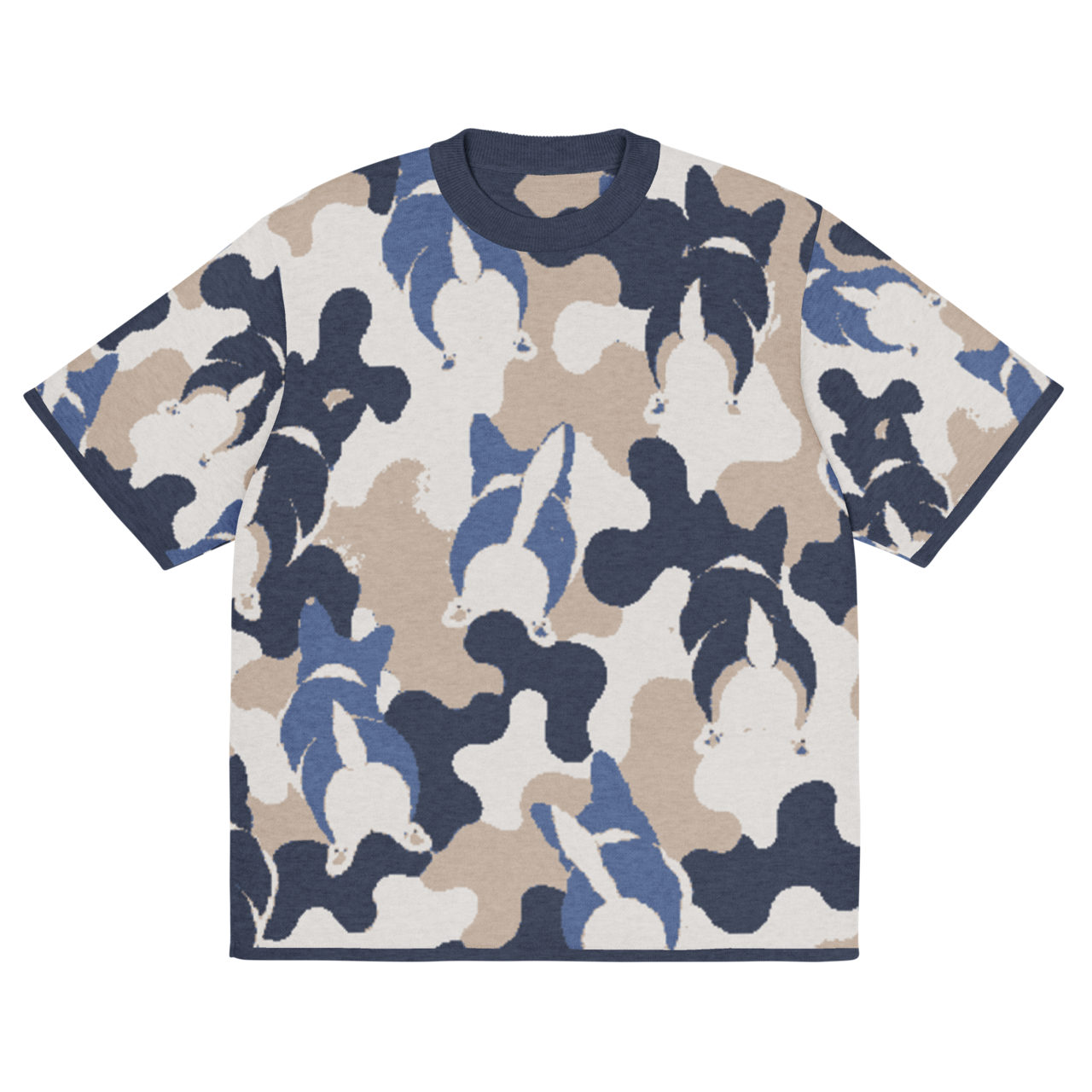 WIGGLE CAMO Knit Tee　[T0099]