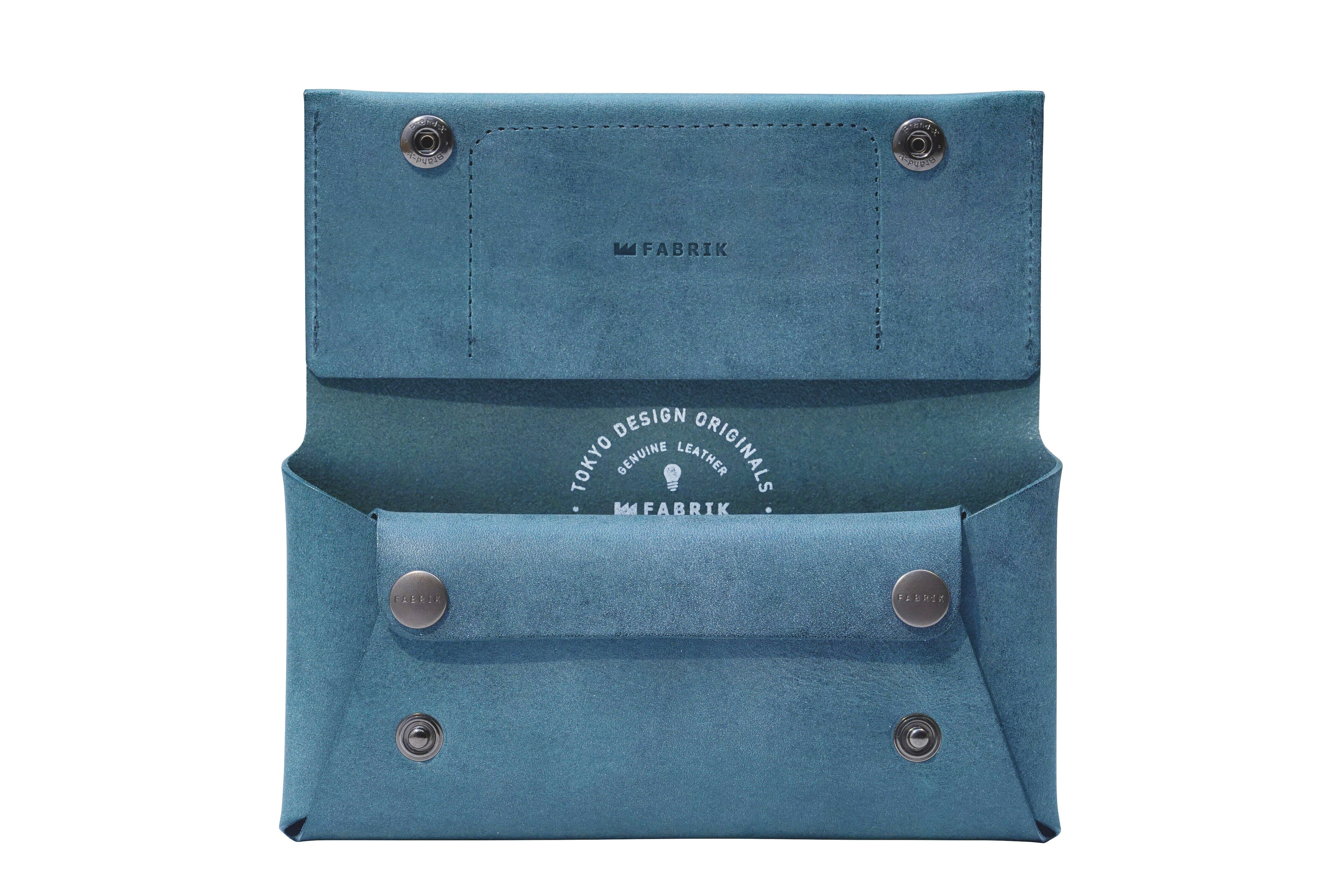 コンパクト設計の長財布 LONG WALLET / BLUE | FABRIK® ONLINE STORE