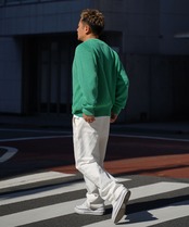 【#Re:room】PIGMENT COLOR BIG CREW KNIT［REK134］