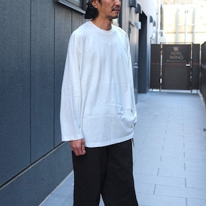 alvana(アルバナ) /26/天竺 ROUND MIDDLE SLEEVE TEE -WHITE-(ALV-00167)