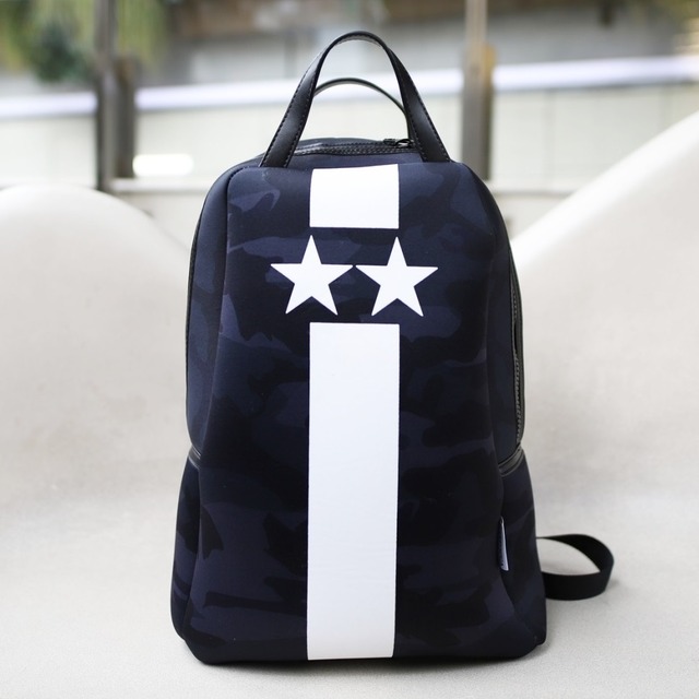 Black Starline white camouflage backpack