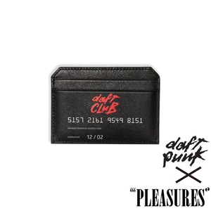 【PLEASURES/プレジャーズ×DAFT PUNK/ダフト・パンク】DAFT CLUB CARDHOLDER カードホルダー / BLACK / 13486 セール対象外