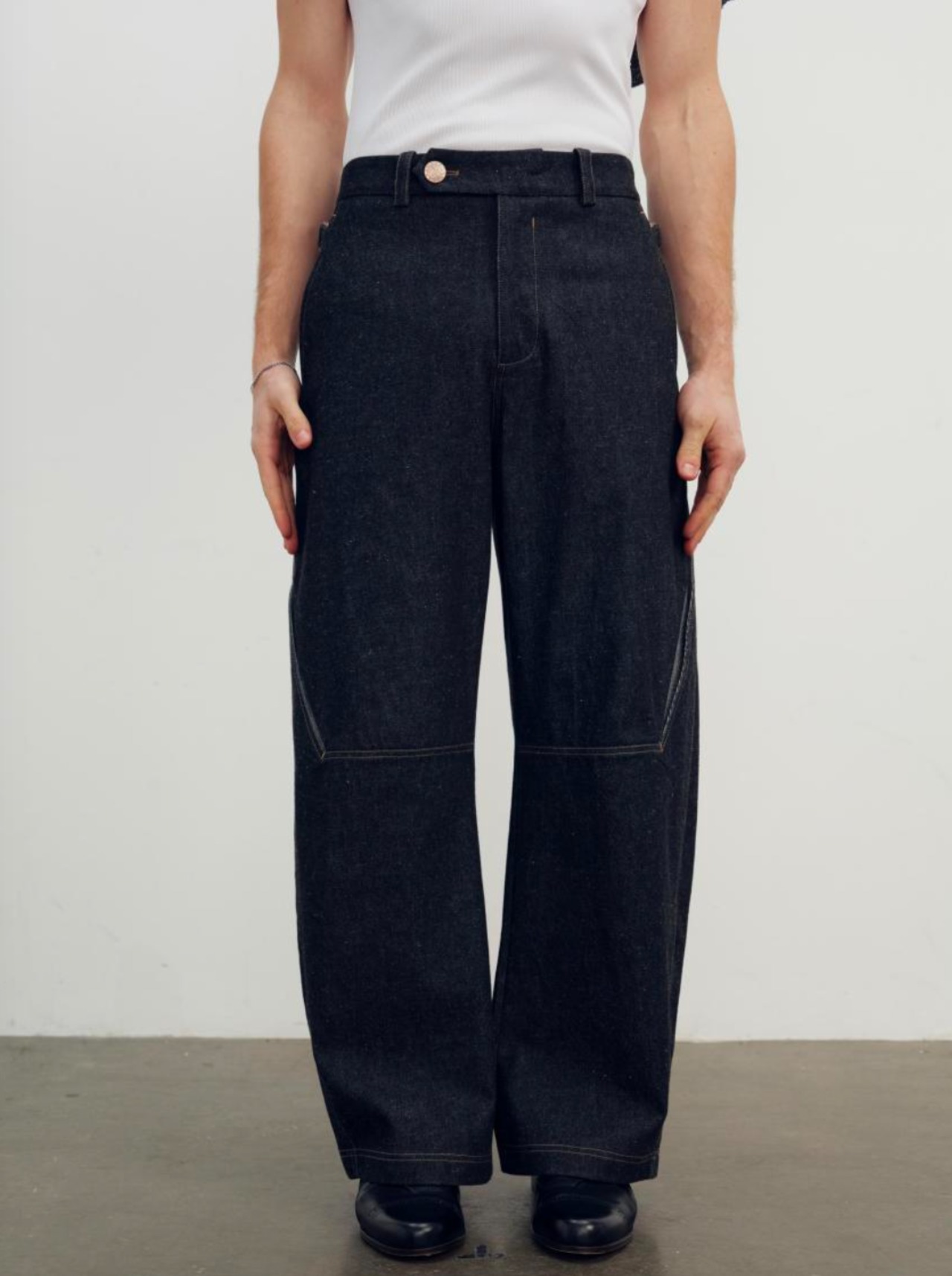 【26AW | MEN】 NULLUS ヌルス / デニム / LOW POLY SHIFT DENIM / NUAW26TRO004 - 1