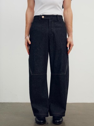 【26AW | MEN】 NULLUS ヌルス / デニム / LOW POLY SHIFT DENIM / NUAW26TRO004