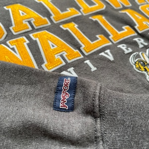 【JANSPORT】カレッジ Baldwin Wallace University ボールドウィンウォーレス大学 刺繍ロゴ スウェット トレーナー XS US古着