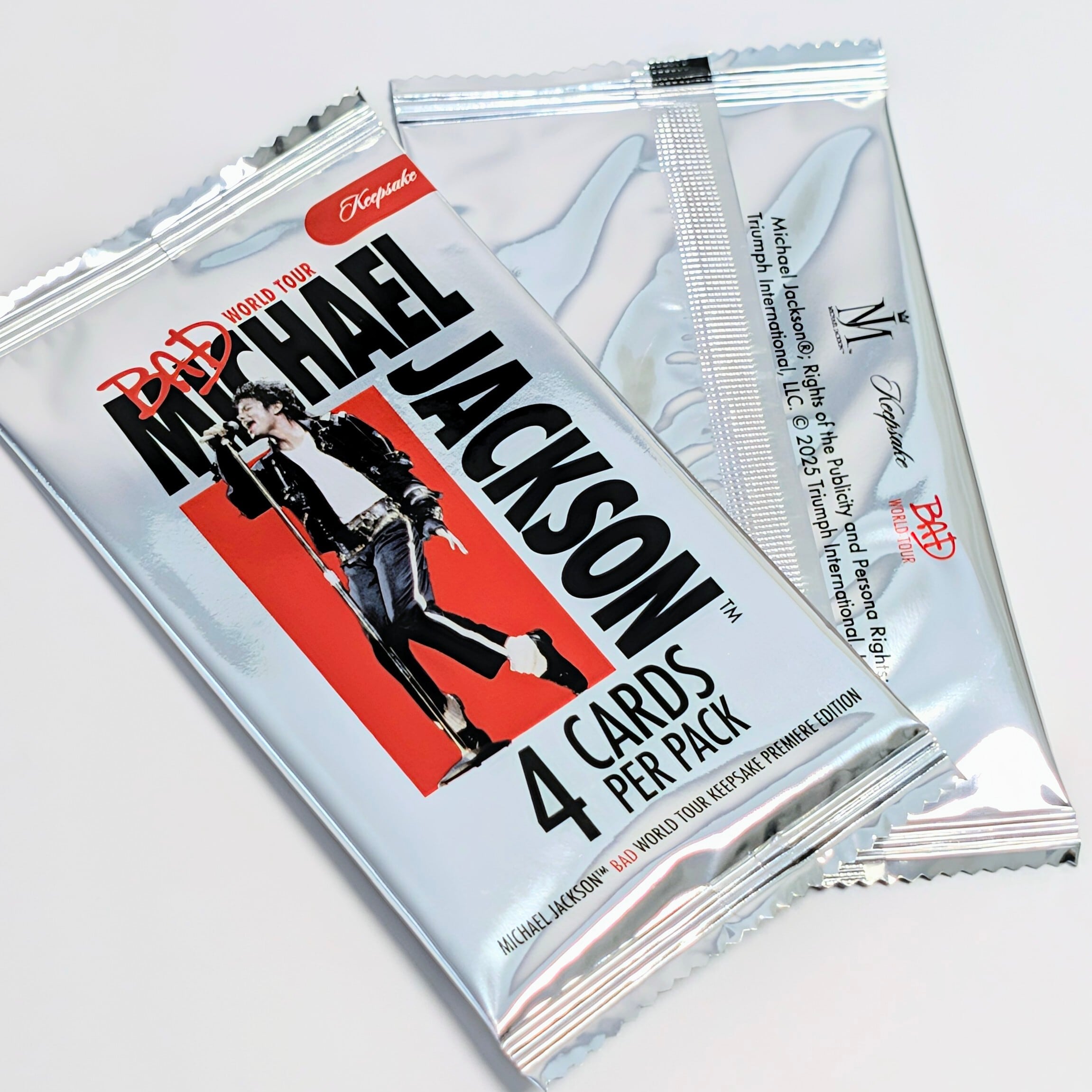 ⚡️SUPER LIMITED⚡️送料無料！【 Michael Jackson   ( マイケルジャクソン ) 】MICHAEL JACKSON Bad World Tour Keepsake Premiere Edition （1パック=4カード入）/ トレーディングカード / トレカ〚アメリカン雑貨 アメトイ〛
